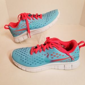 Nike Youth Free Express Teal Sneakers # 641866-400